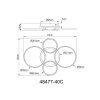 Globo Alvis LED ronde plafondlamp voor eetkamer en woonkamer 4000 Kelvin 5710 Lumen 40 Watt
