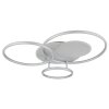 Globo Johnson LED plafondlamp met afstandsbediening, modern ringdesign voor woonkamer
