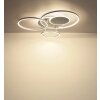Globo Johnson LED plafondlamp plafonnière met 3 ringen, modern rond design