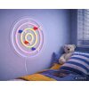 Globo Darteri LED wandlamp met neon dartborddesign voor kinderkamer, rond 46 cm