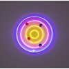 Globo Darteri LED wandlamp met neon dartborddesign voor kinderkamer, rond 46 cm