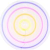 Globo Darteri LED wandlamp met neon dartborddesign voor kinderkamer, rond 46 cm