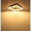 Globo Loraine LED vierkante plafondlamp modern strak voor eetkamer en woonkamer