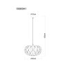 Globo Juana design hanglamp eettafel rond Ø35 cm E27 40 W modern-retro woonkamer