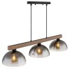 NOWA Romy 3-lichts hanglamp voor eettafel en keuken, E27 60W, moderne-retro stijl