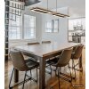 Globo Bruce LED langwerpige hanglamp eettafellamp voor eettafel modern 30 Watt