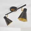 Vantaa Plafondlamp Zwart-Goud, 2-lichts