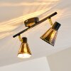 Vantaa Plafondlamp Zwart-Goud, 2-lichts