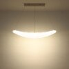 Globo Kristalla LED hanglamp, 105 cm lang, langwerpige hanglamp voor eettafel