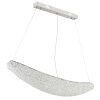 Globo Kristalla LED hanglamp, 105 cm lang, langwerpige hanglamp voor eettafel