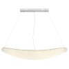 Globo Kristalla LED hanglamp, 105 cm lang, langwerpige hanglamp voor eettafel
