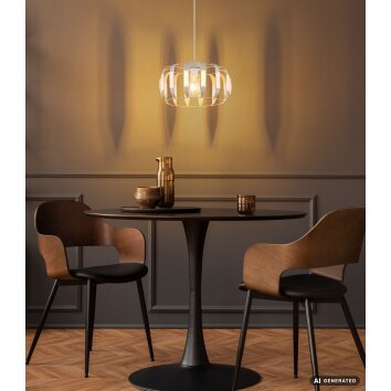 Globo Arlen hanglamp voor eetkamer en eettafel, rond Ø 35 cm, E27, modern-retro