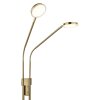 Globo Silvio LED vloerlamp, leeslamp voor woonkamer en bank, modern, 2 lampkoppen