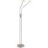 Globo Silvio LED vloerlamp 2-lichts, moderne leeslamp voor eetkamer en woonkamer