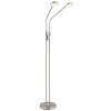 Globo Silvio LED vloerlamp 2-lichts, moderne leeslamp voor eetkamer en woonkamer
