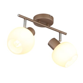 Globo Eileen moderne plafondspot, spotlamp met 2 spots voor keuken en woonkamer