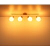 Globo Eileen balkvormige plafondlamp 4-vlammig E27 modern voor keuken en woonkamer