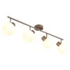 Globo Eileen balkvormige plafondlamp 4-vlammig E27 modern voor keuken en woonkamer