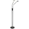 Globo Silvio LED vloerlamp 2-lichts 173 cm moderne leeslamp voor woonkamer