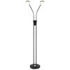 Globo Silvio LED vloerlamp 2-lichts 173 cm moderne leeslamp voor woonkamer