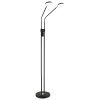 Globo Silvio LED vloerlamp 2-lichts 173 cm moderne leeslamp voor woonkamer