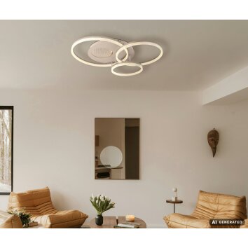 Globo Sanford LED moderne plafondlamp met drie ringen 40 W 4322 lm 3000 K