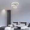 Globo Francine LED plafondlamp met afstandsbediening, 3-rings ringdesign, modern