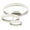Globo Francine LED plafondlamp met afstandsbediening, 3-rings ringdesign, modern