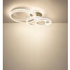 Globo Francine LED plafondlamp met afstandsbediening, 3-rings ringdesign, modern