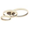 Globo Francine LED plafondlamp met afstandsbediening, 3-rings ringdesign, modern