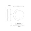Globo Rojas LED wandlamp voor binnen modern eetkamer woonkamer 3000K 1612 lumen 14W