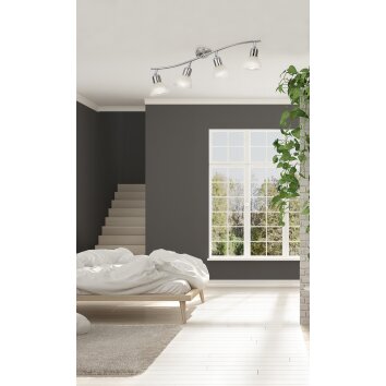 NOWA Daytona plafondlamp met 4 spots, moderne 4-lichts plafondlamp