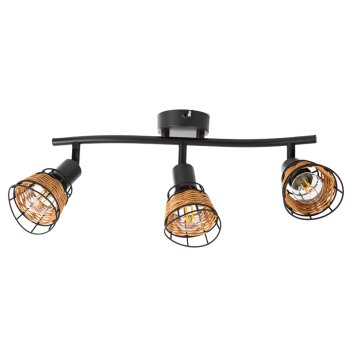 NOWA Esra 3-lichts spotbalk plafondspot E14 25 Watt modern voor eetkamer en woonkamer