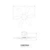 Globo Delores LED design plafondventilator met verlichting 560 lm 2700-6500 K 5 W