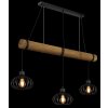 Globo Caldwell industriële 3-lichts balkvormige hanglamp eettafel 60 Watt E27