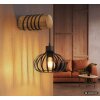 Globo Caldwell industriële wandlamp met schakelaar op snoer, E27, kooi-vormige kap