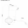 Globo Caldwell industriële wandlamp met schakelaar op snoer, E27, kooi-vormige kap