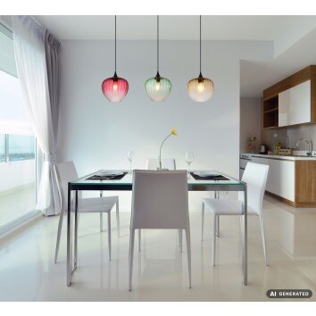 Globo Solveig moderne design eettafel-hanglamp, 3-lichts hanglamp voor eetkamer, 119 cm E27