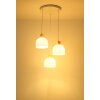 Globo Swanson 3-lichts hanglamp voor eettafel, modern, rond, Ø 51 cm