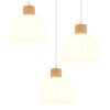 Globo Swanson 3-lichts hanglamp voor eettafel, modern, rond, Ø 51 cm