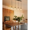 Globo Swanson langwerpige hanglamp pendellamp, modern, 4-lichts voor eetkamer en keuken