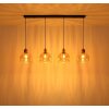 Globo Swanson langwerpige hanglamp pendellamp, modern, 4-lichts voor eetkamer en keuken