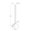 Globo Swanson moderne ronde hanglamp voor eetkamer en woonkamer, Ø 30 cm, E27, 40 W
