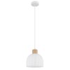 Globo Swanson hanglamp rond Ø 20 cm hoogte 120 cm E27 40 Watt voor boven de tafel