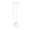 Globo Swanson moderne ronde hanglamp voor eettafel Ø20 cm H120 cm E27 40W