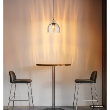 Globo Swanson moderne ronde hanglamp voor eettafel Ø20 cm H120 cm E27 40W