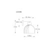 Globo Swanson moderne wandlamp muurlamp met E27-fitting voor hal en woonkamer
