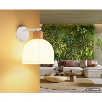 Globo Swanson moderne wandlamp muurlamp met E27-fitting voor hal en woonkamer