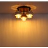 Globo Daren moderne 3-lichts plafondlamp voor eetkamer en woonkamer, rond Ø 37,5 cm