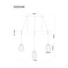 Globo Berti balkvormige hanglamp voor eettafel, industrieel, 3-lichts, E27, 115 cm